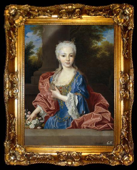 framed  Jean Ranc Portrait of Maria Ana Victoria de Borbon, ta009-2